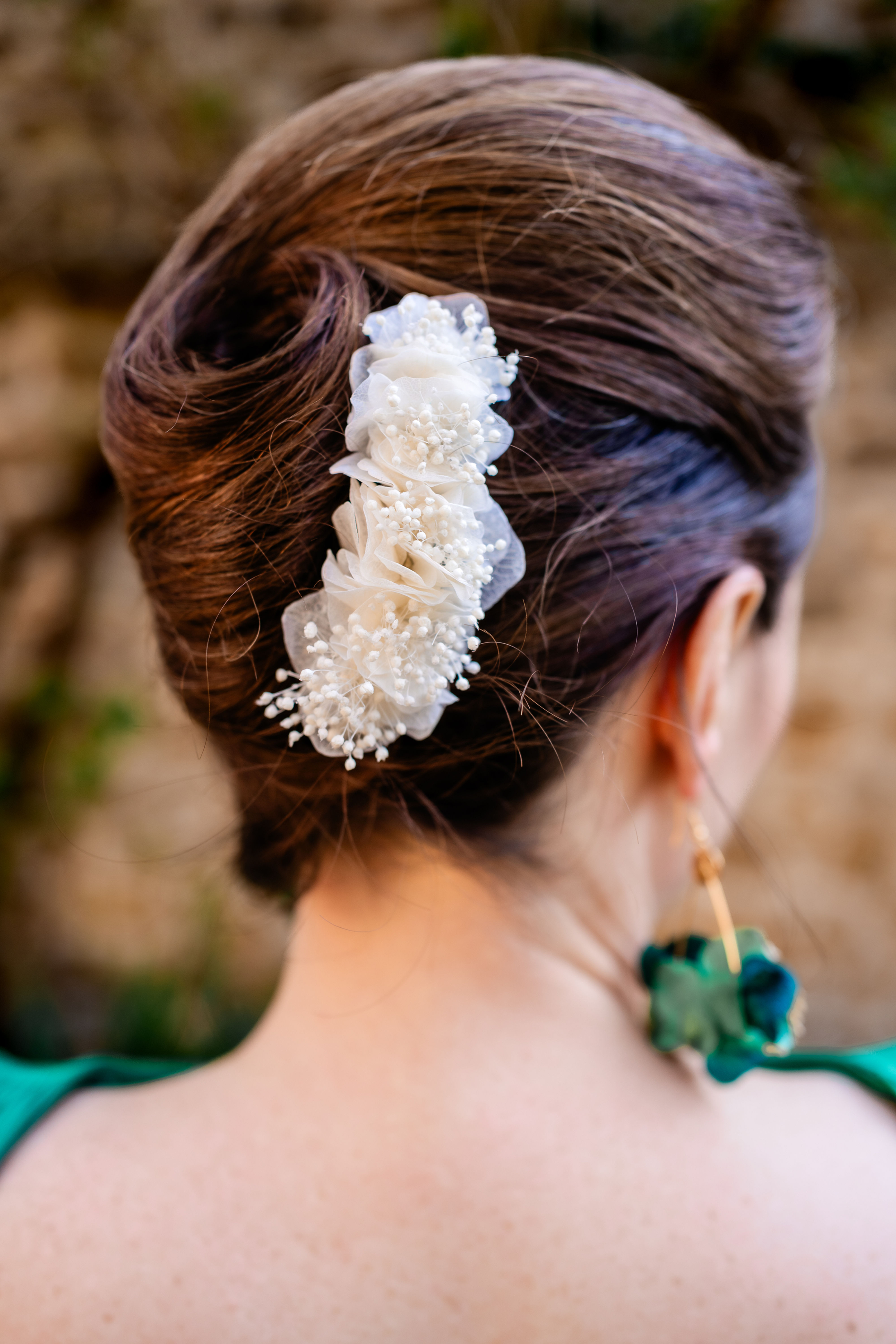 Barrette Izaux blanche