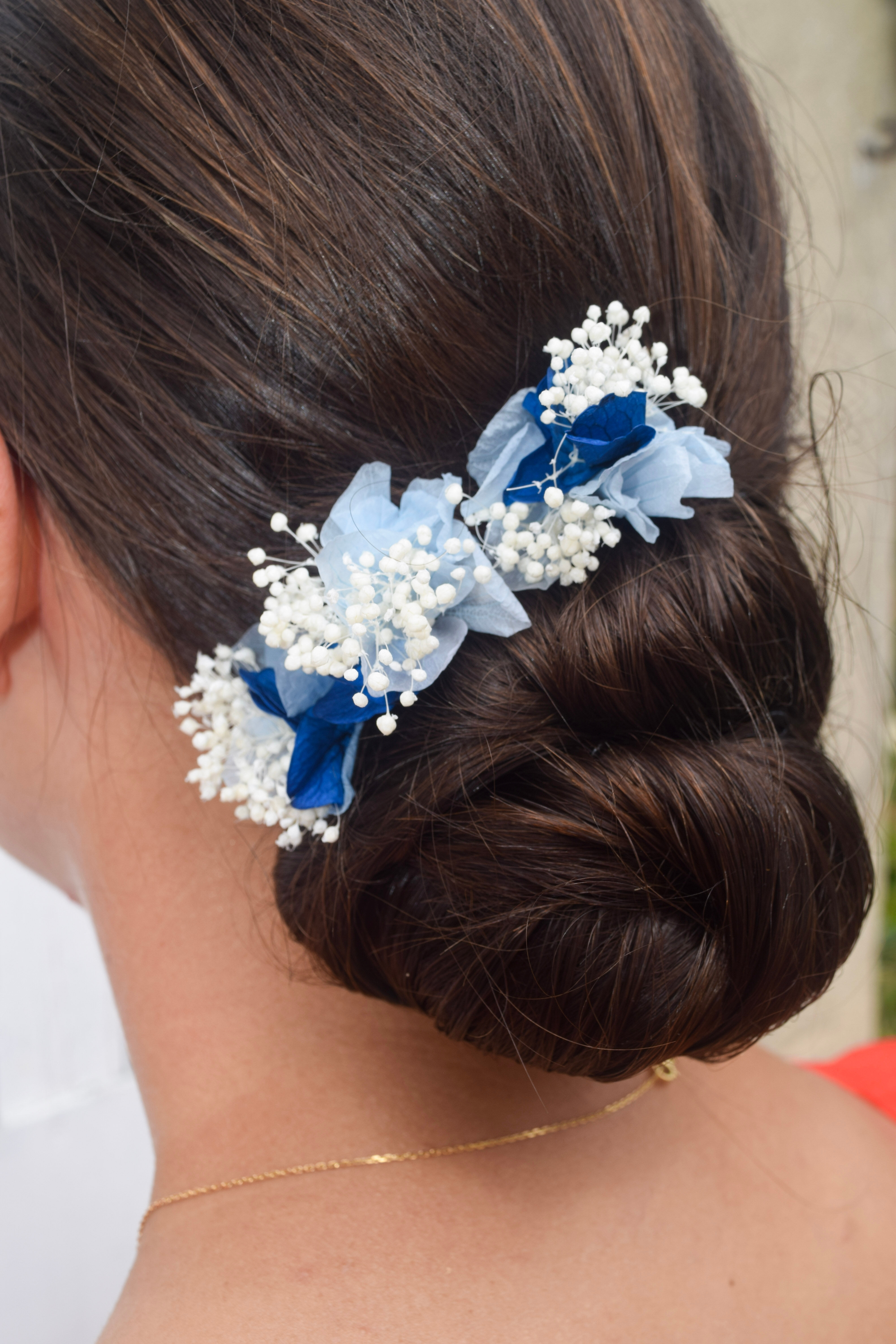 Lot 3 Pics Cheveux bleus et blancs