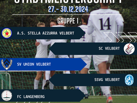 Auslosung der Gruppen zur Hallenstadtmeisterschaft