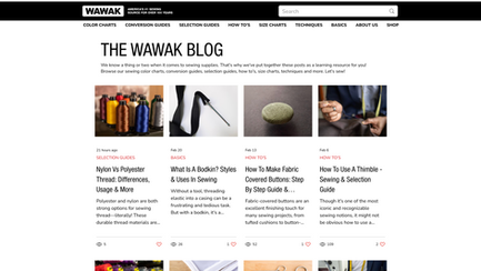 WAWAK Blog Website Design