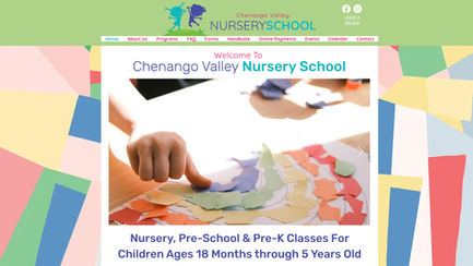 Chenango Valley Nursery School Logo Design & Website Design