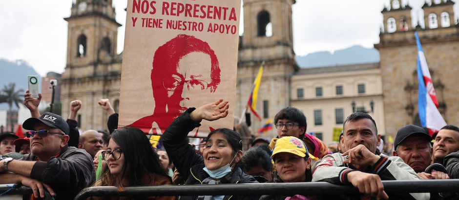 Movilizaciones en Bogotá: respaldo ciudadano a la visita de Gustavo Petro a Washington D.C.