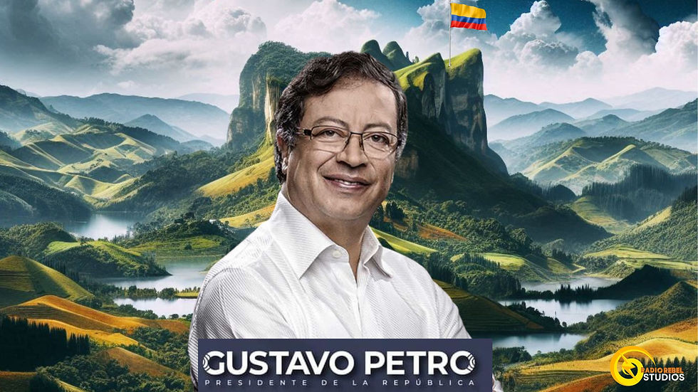 Imagen hecha por Radio Rebel Studios - Presidente de Colombia Gustavo Petro
