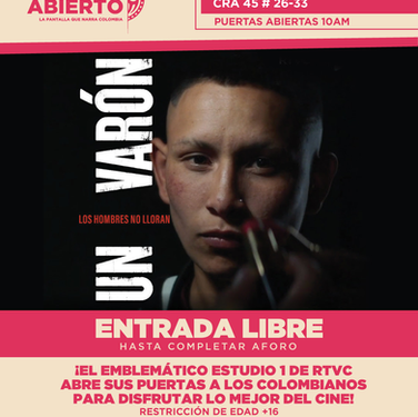 ¡CINE GRATIS!EN EL ICÓNICO Y RENOVADO ESTUDIO 1 DE RTVC