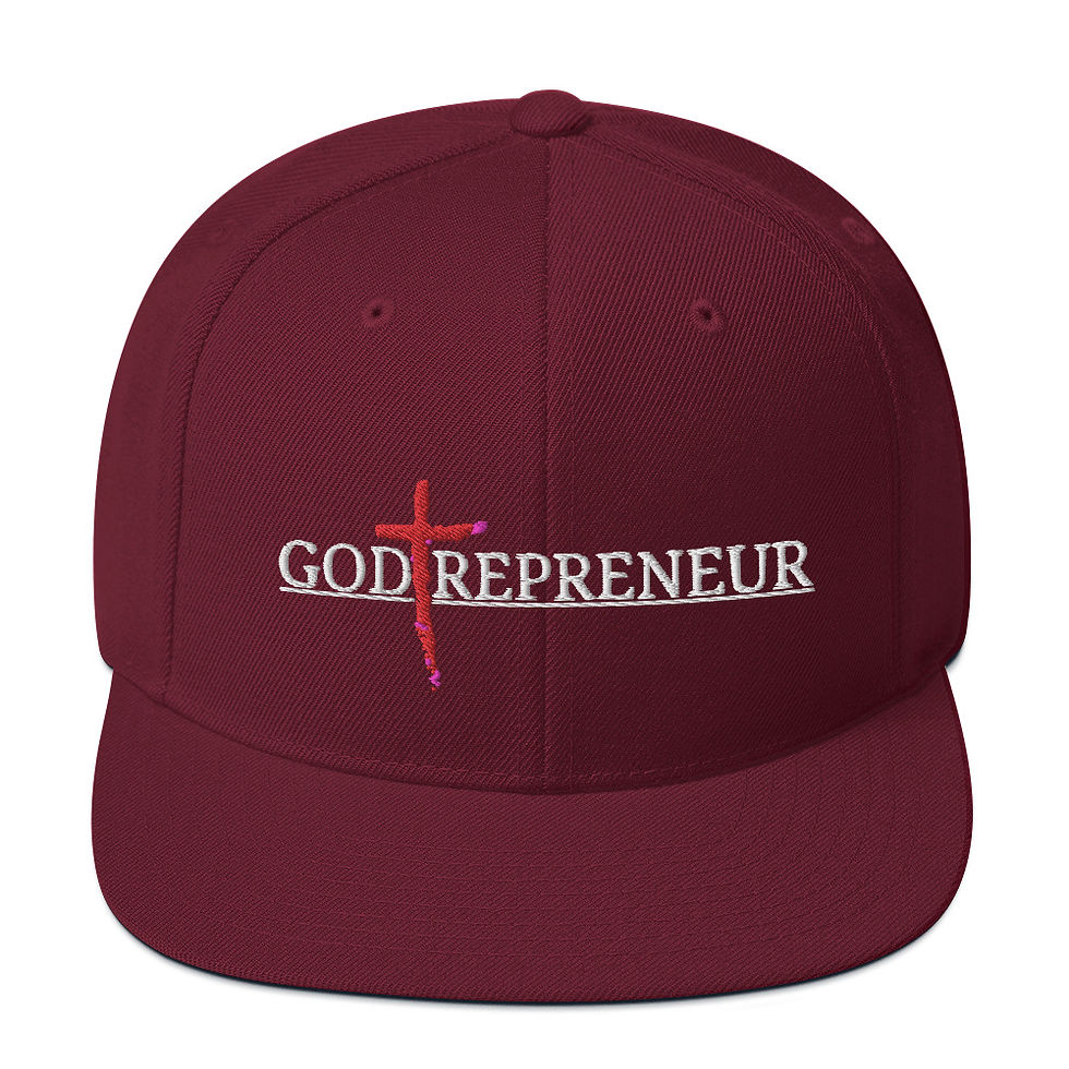 縮圖：Godtrepreneur Embroidered Snapback Hat