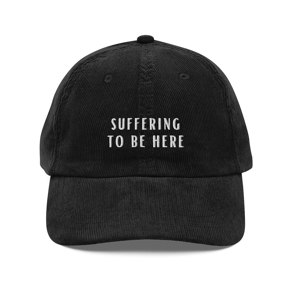 Thumbnail: Corduroy cap - Suffering To Be Here
