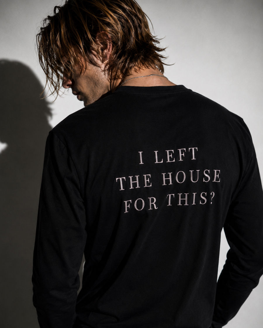 Thumbnail: LEFT THE HOUSE FOR THIS Unisex Long Sleeve Tee