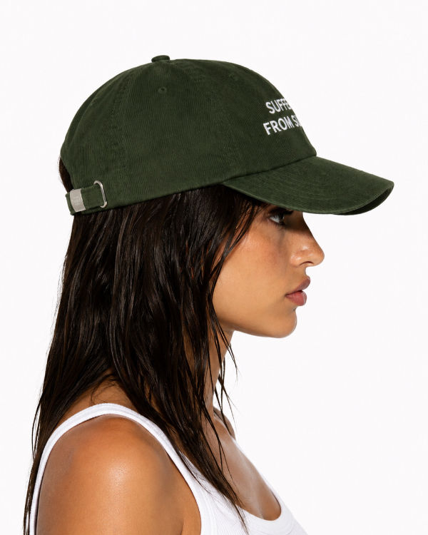 Thumbnail: Suffering From Success – Corduroy Cap (Dark Olive)