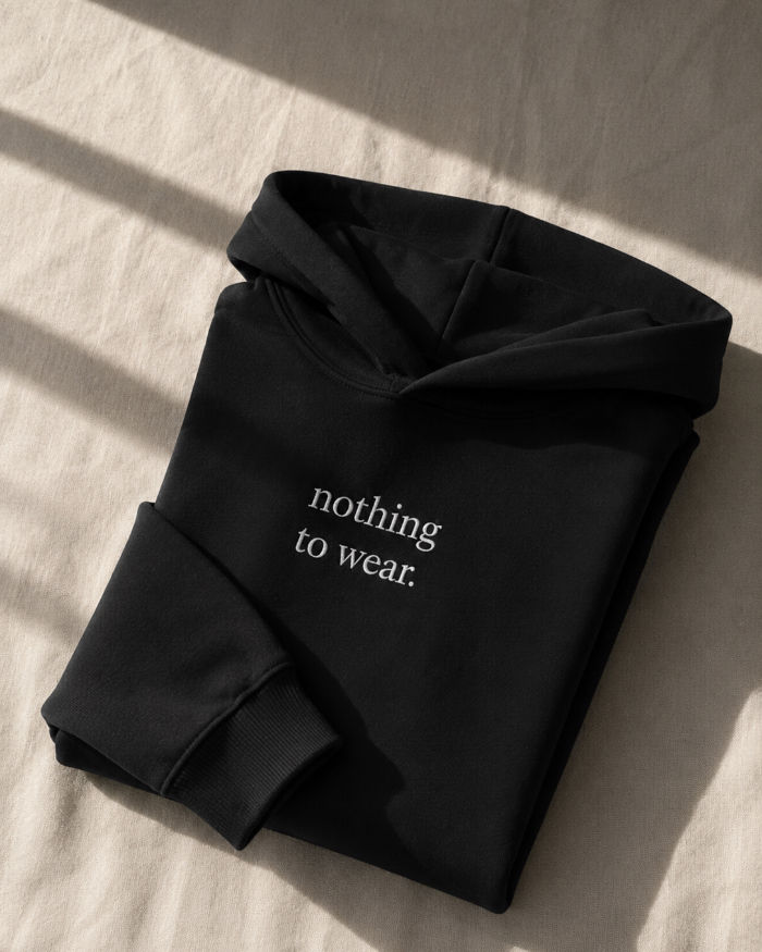 Thumbnail: folded hoodie in black