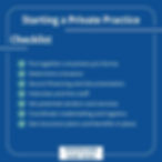 Checklist for starting a private medical practice
