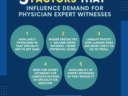 Which Medical Specialties Get the Most Expert Witness Work?