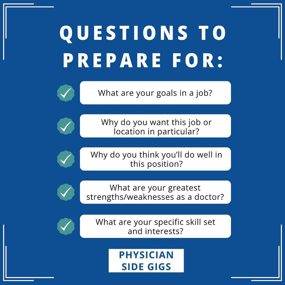 Interview questions to prepare for during your physician job search