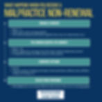 What happens when you receive a malpractice insurance policy non-renewal notice: steps and timeline