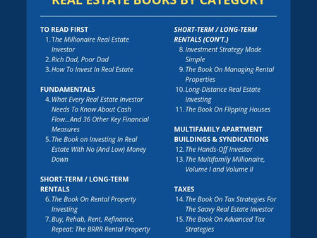 Best Books For Learning To Invest in Real Estate