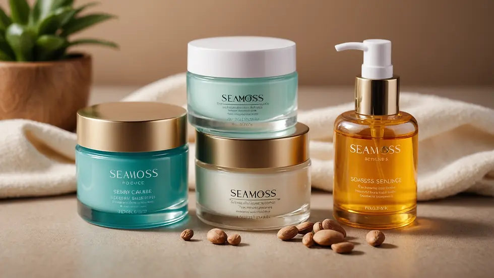Seamoss skincare products