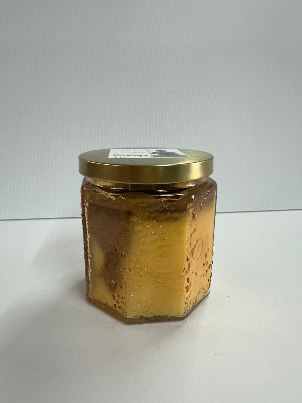 Jar of honey with gold lid. Perzempic™ – Organic Herbal GLP-1 Alternative Sea Moss Me Now