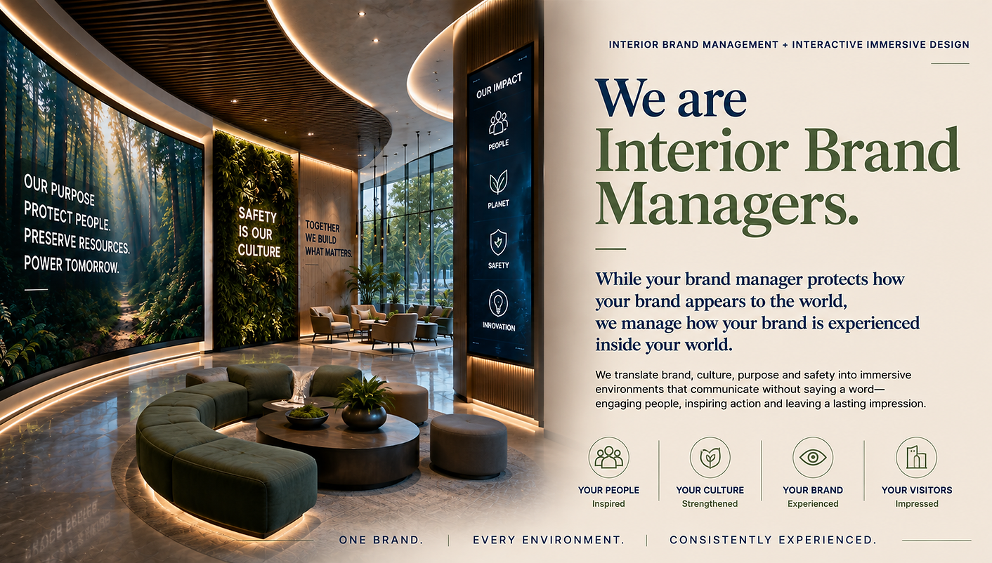 Optika Scenic transforms ordinary spaces into immersive branded environments through atmospheric messaging, environmental gra