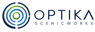 Optika Scenic transforms ordinary spaces into immersive branded environments through atmospheric messaging, environmental gra