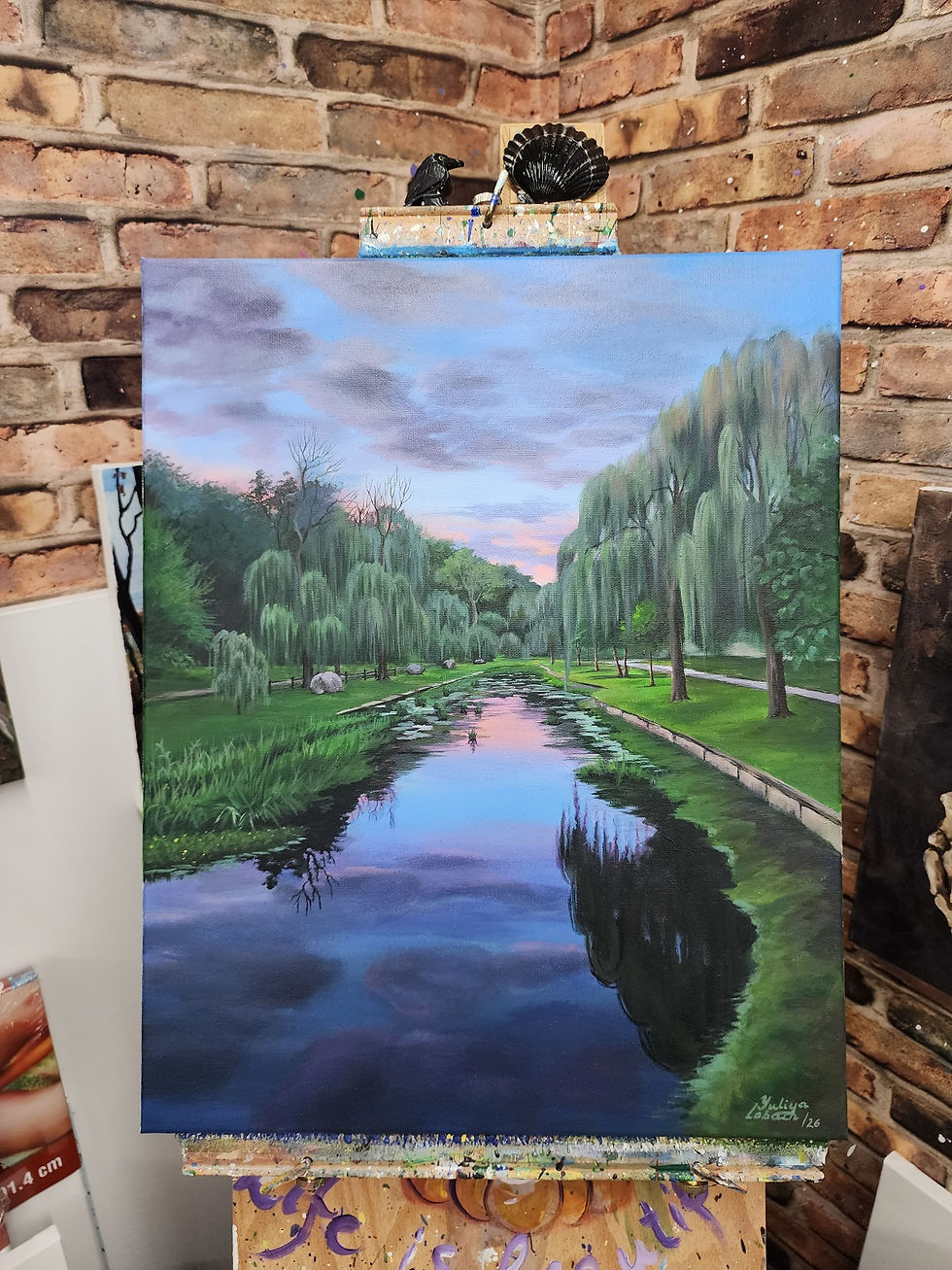 Thumbnail: Afterglow.  Acrylic on canvas. Size 16/20