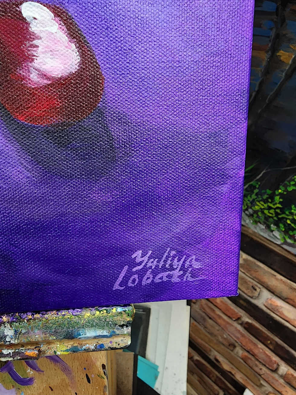 Thumbnail: Pomegranate.  Acrylic on canvas size 20/20 inches.
