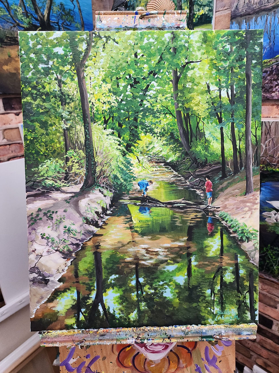 Thumbnail: Exploring the new paths. 2024  Acrylic on canvas size 16/20
