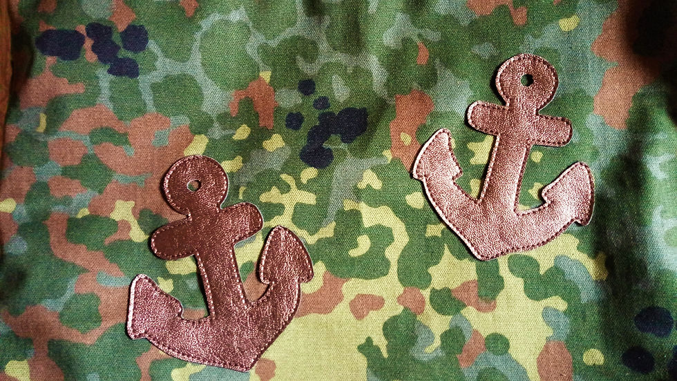 Miniaturbild: Sportbeutel/Rucksack Flecktarn, Kunstleder bronze
