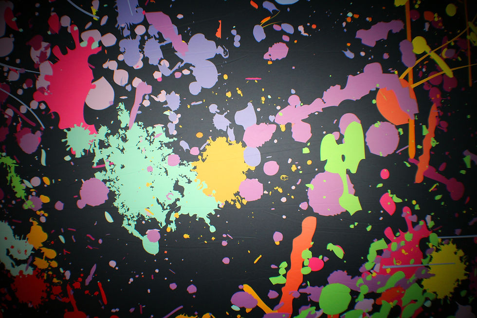 80's Neon Paint Splash