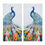 Thumbnail: Colorful Peacock Painting, Set of 2 Livingroom Wall Art Decor