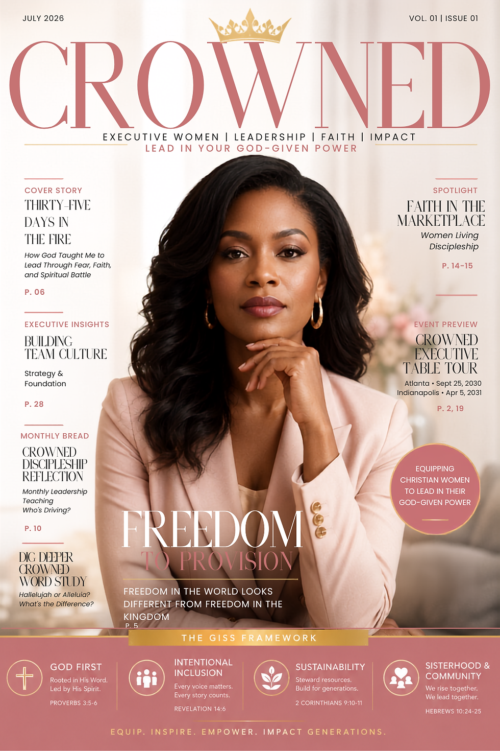 July 2026 | Introducing the Inaugural Issue of Crowned Magazine