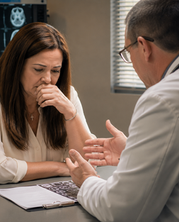 physicians began discussing options that no wife ever wants to hear