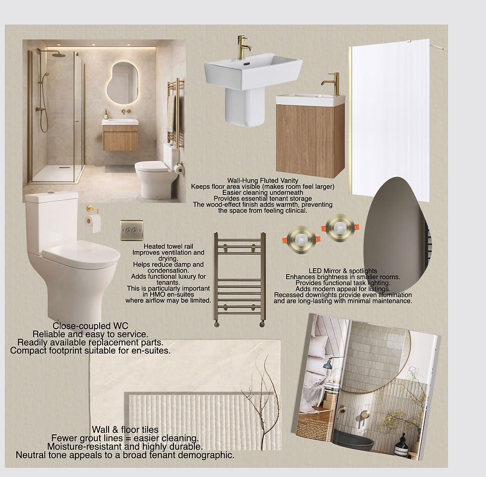 Modern bathroom fixtures for property investment Manchester.