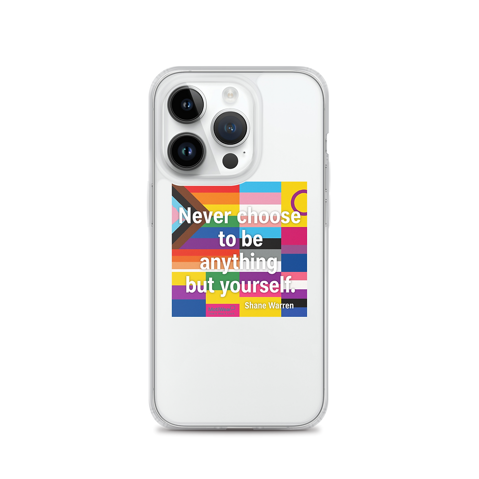 Thumbnail: iPhone Case: NEVER CHOOSE TO BE ANYTHING BUT YOURSELF