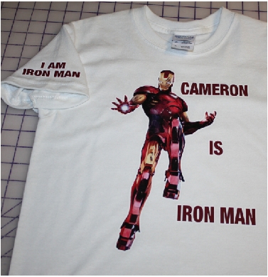 Cameron is Iron Man custom made tshirt