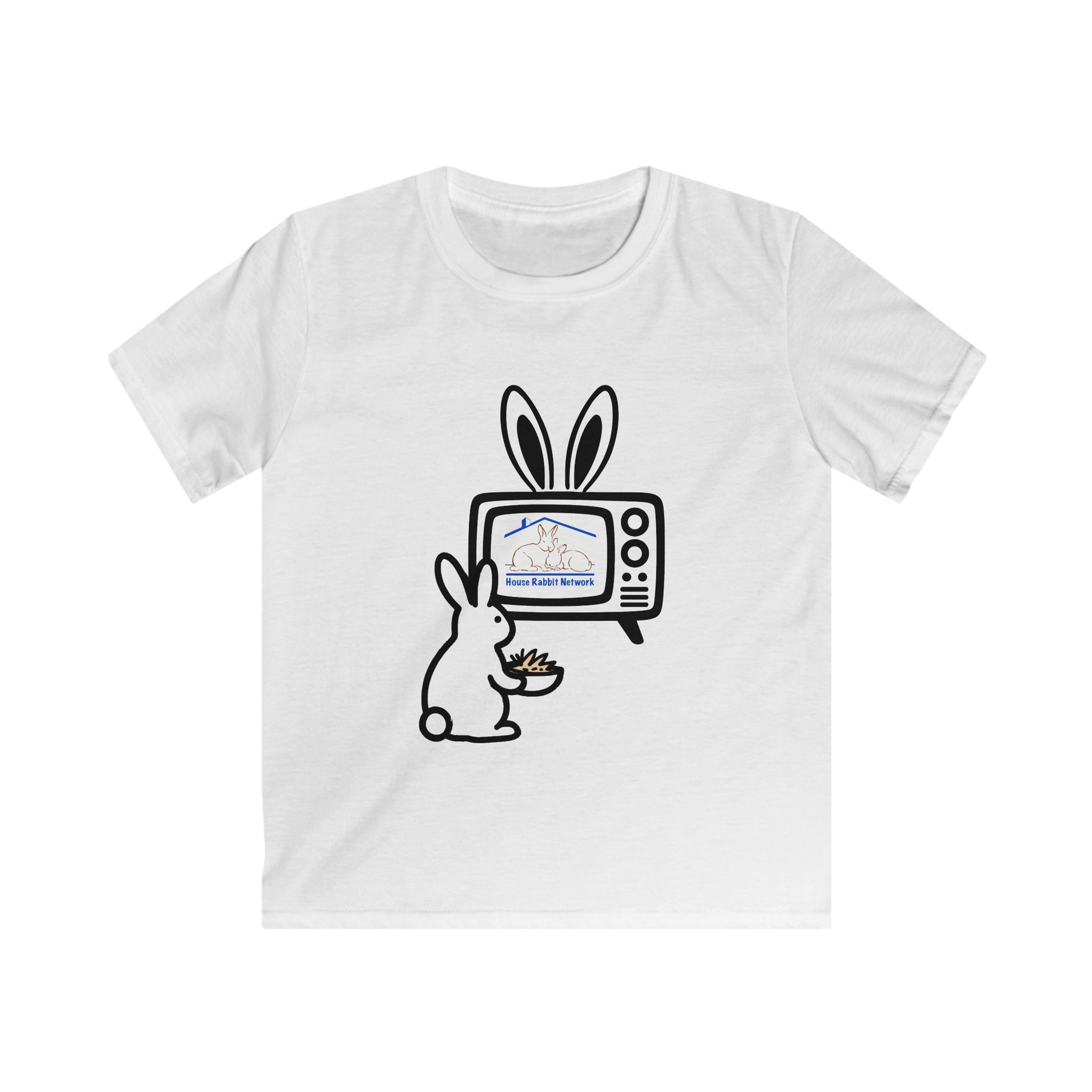 House Rabbit Network Bunny Retro TV Shirt - Kids Tee