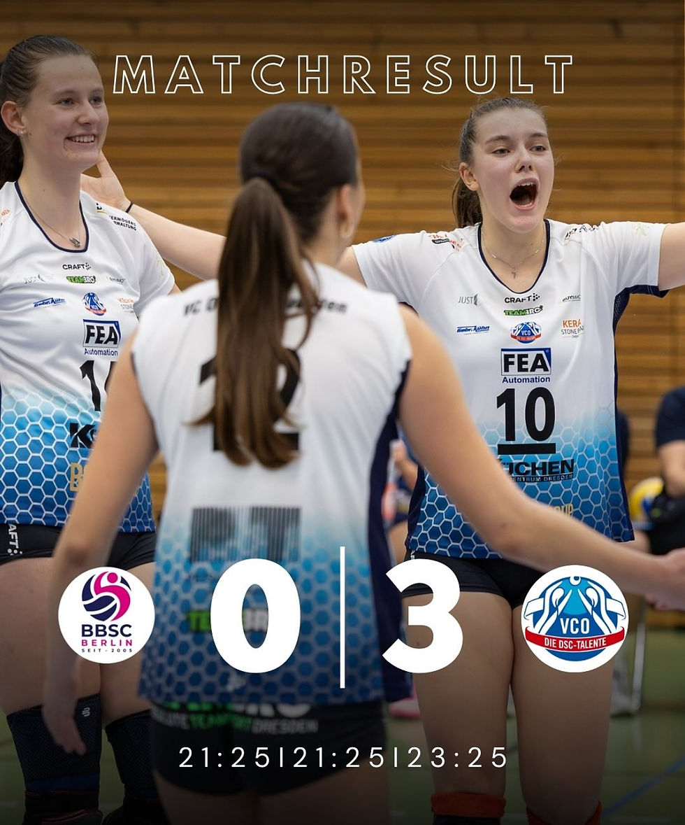 Erfolgreiches Wochenende: VCO Dresden gewinnt 3:0 gegen BBSC Berlin