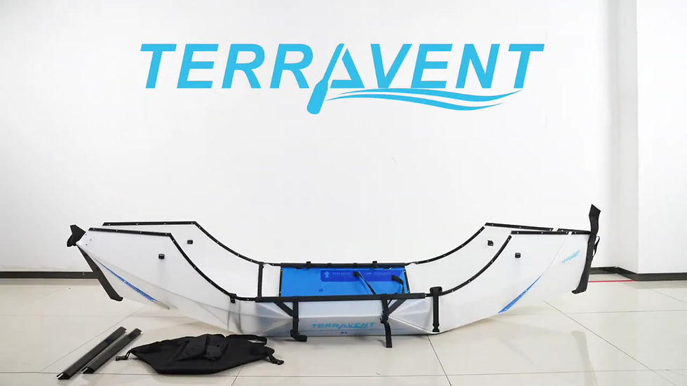 縮圖：Terravent kayak K1獨木舟 可折疊, 超輕量 可攜帶 一級耐磨⠀