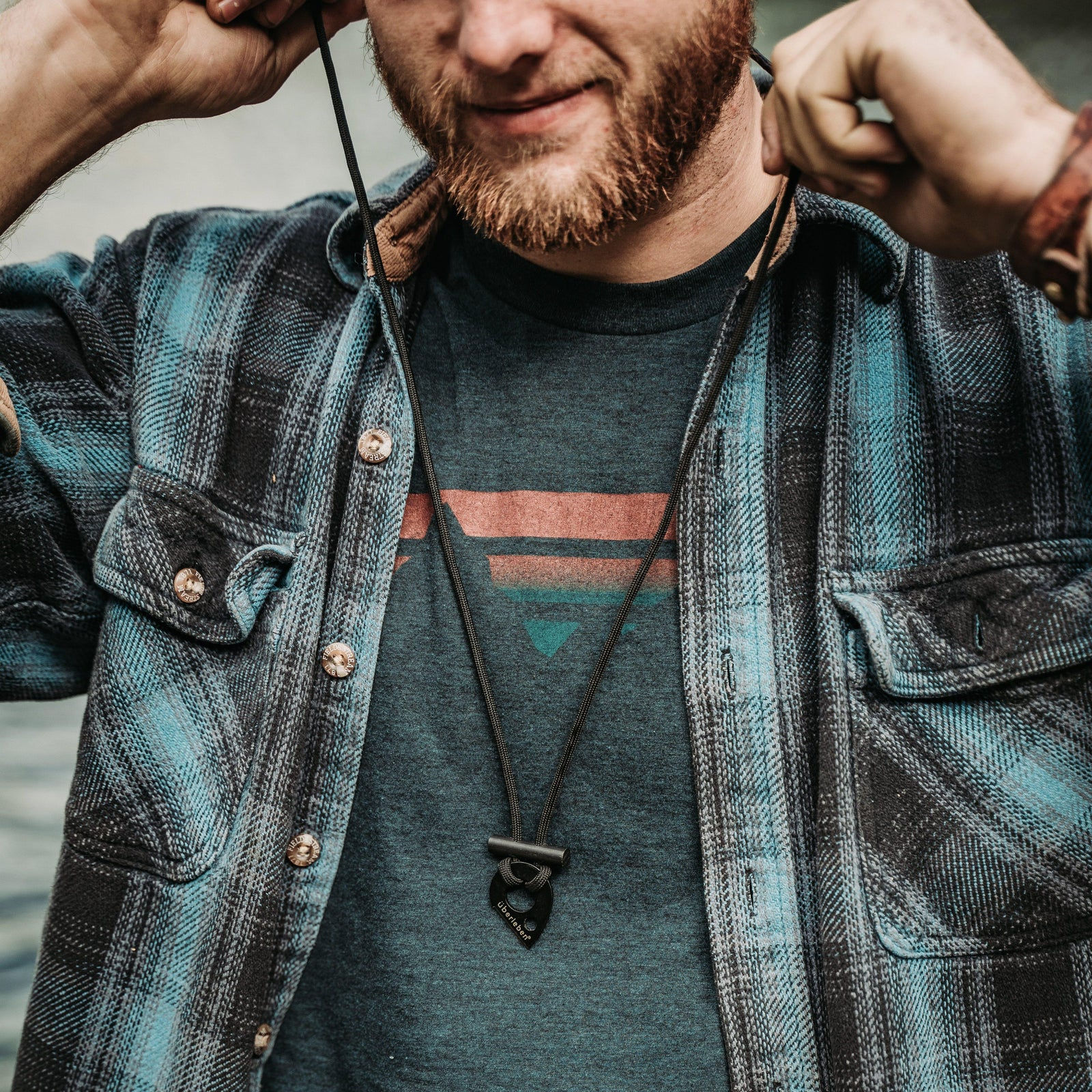 Überleben Leicht Fire Starter Neck Lanyard 型格 掛頸打火石