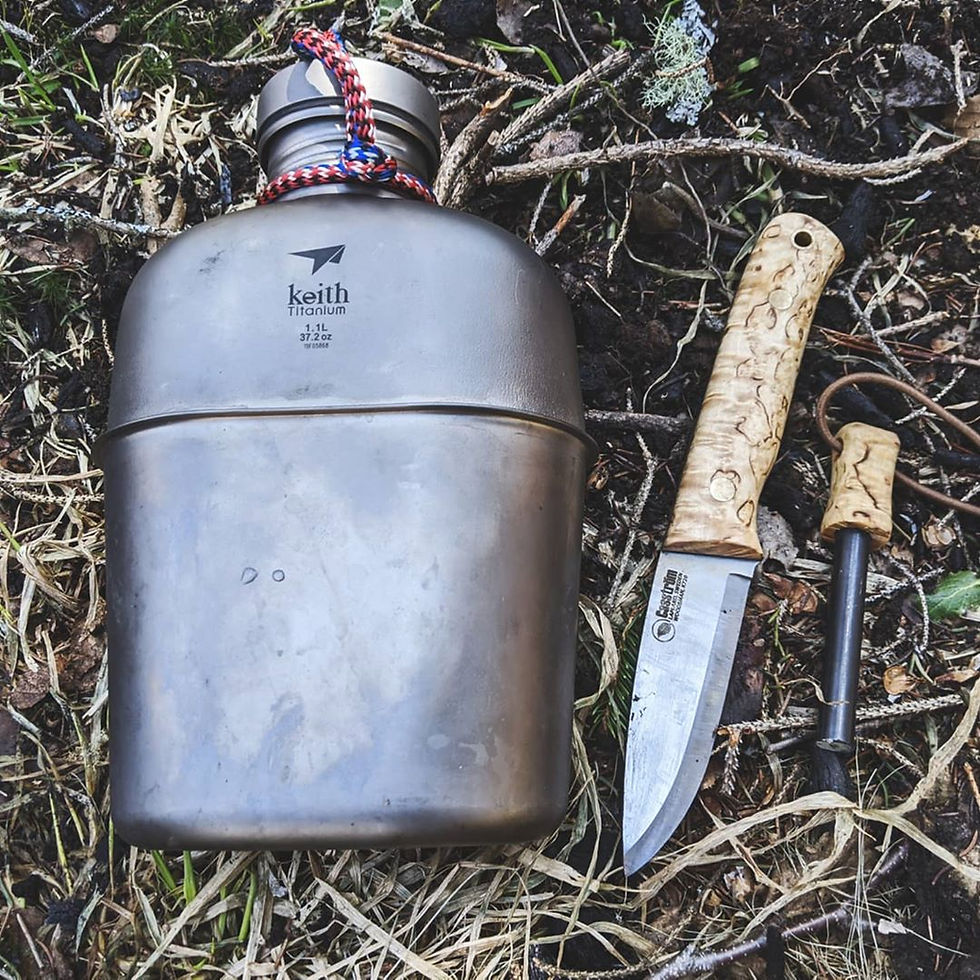 縮圖：Keith 鈦 軍用水壺連飯壺