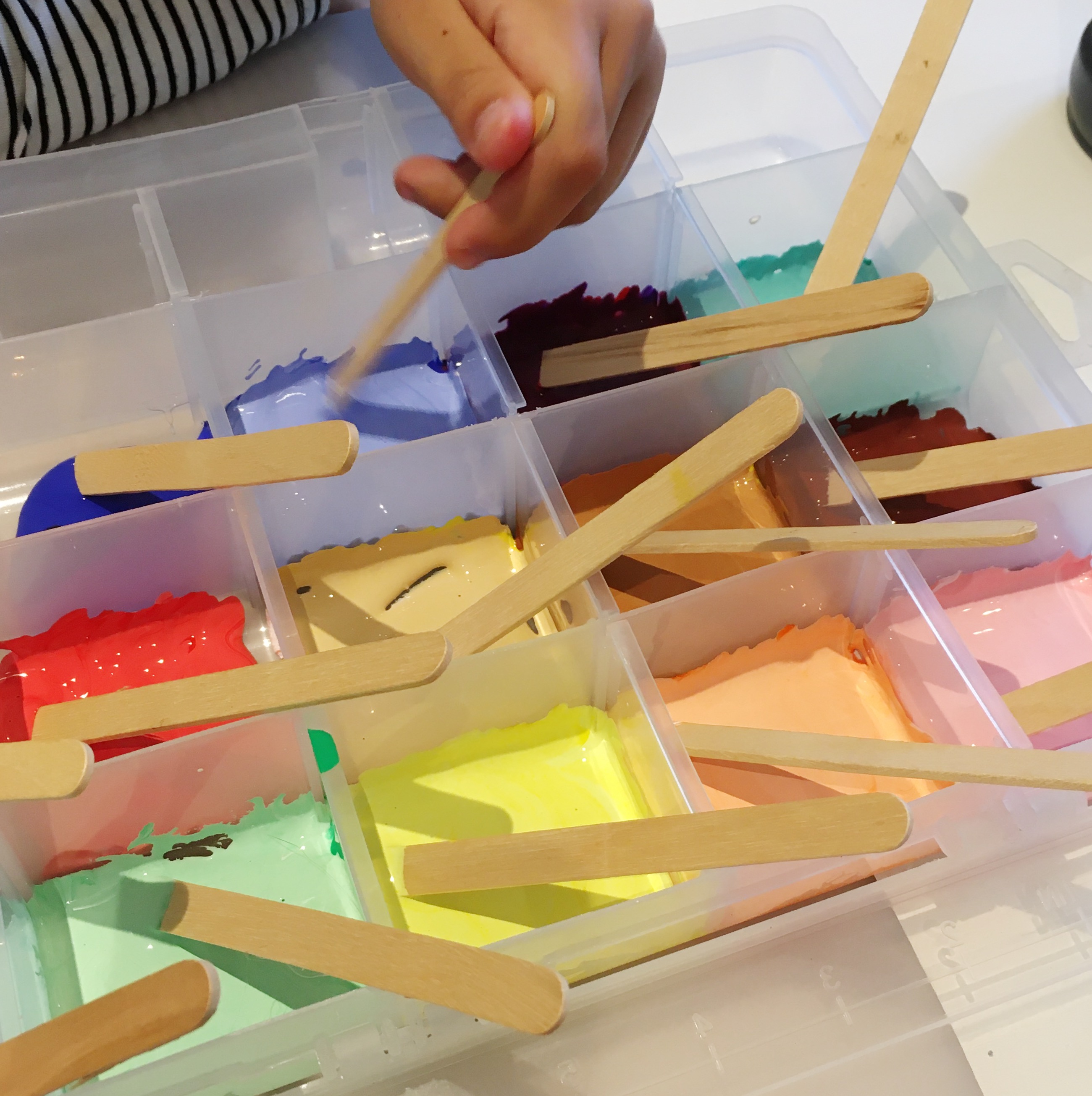 'Mix Your Own Paint Colours' Process Art Invitation