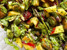 Green Summer Halloumi Salad