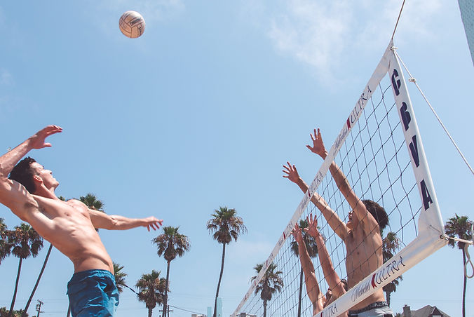 Beach Volleyball Spike