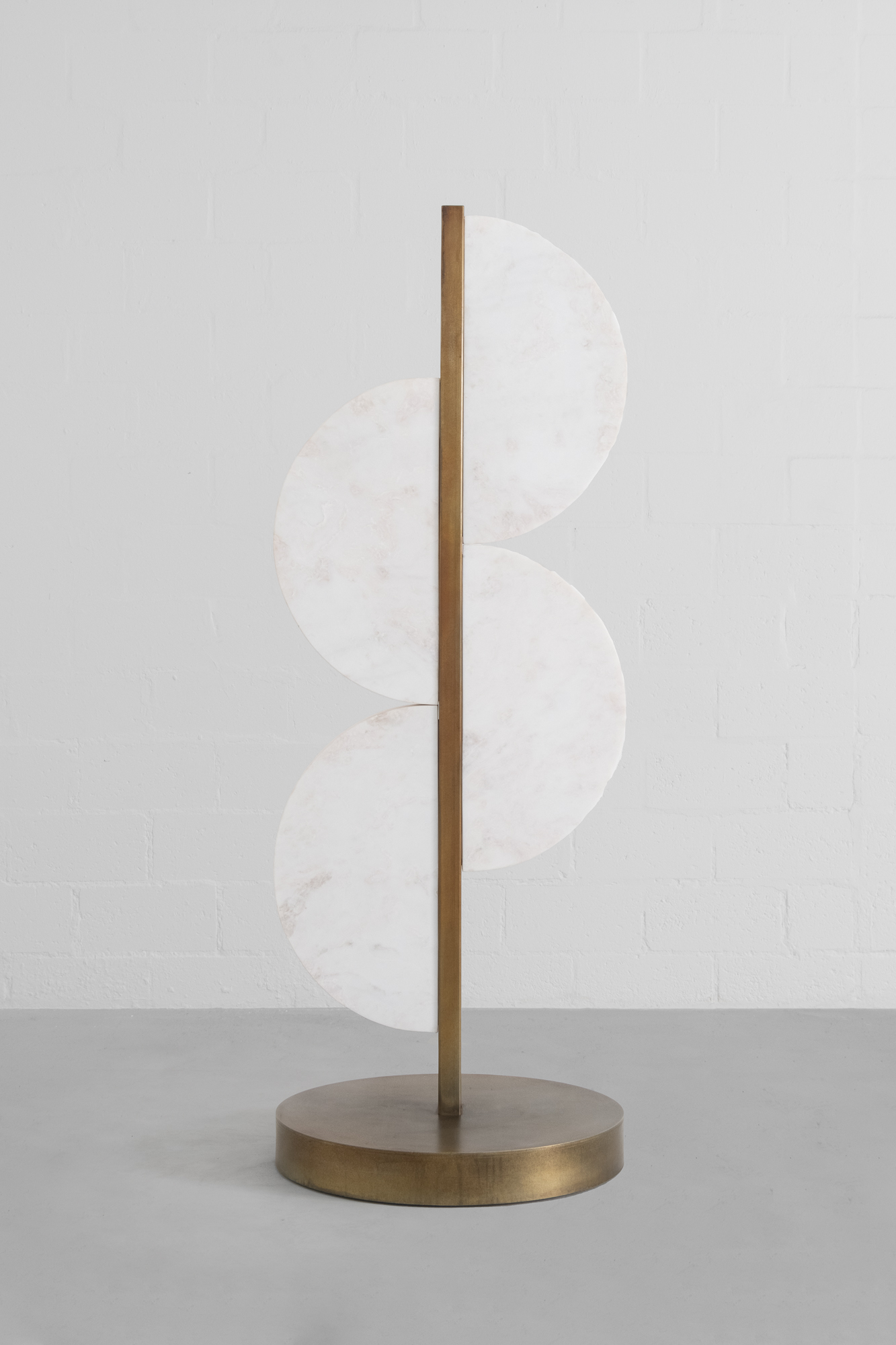 Michele Mathison
Half Moon
2024
Galvanized steel and Namibian marble
210 x 76 x 76 cm