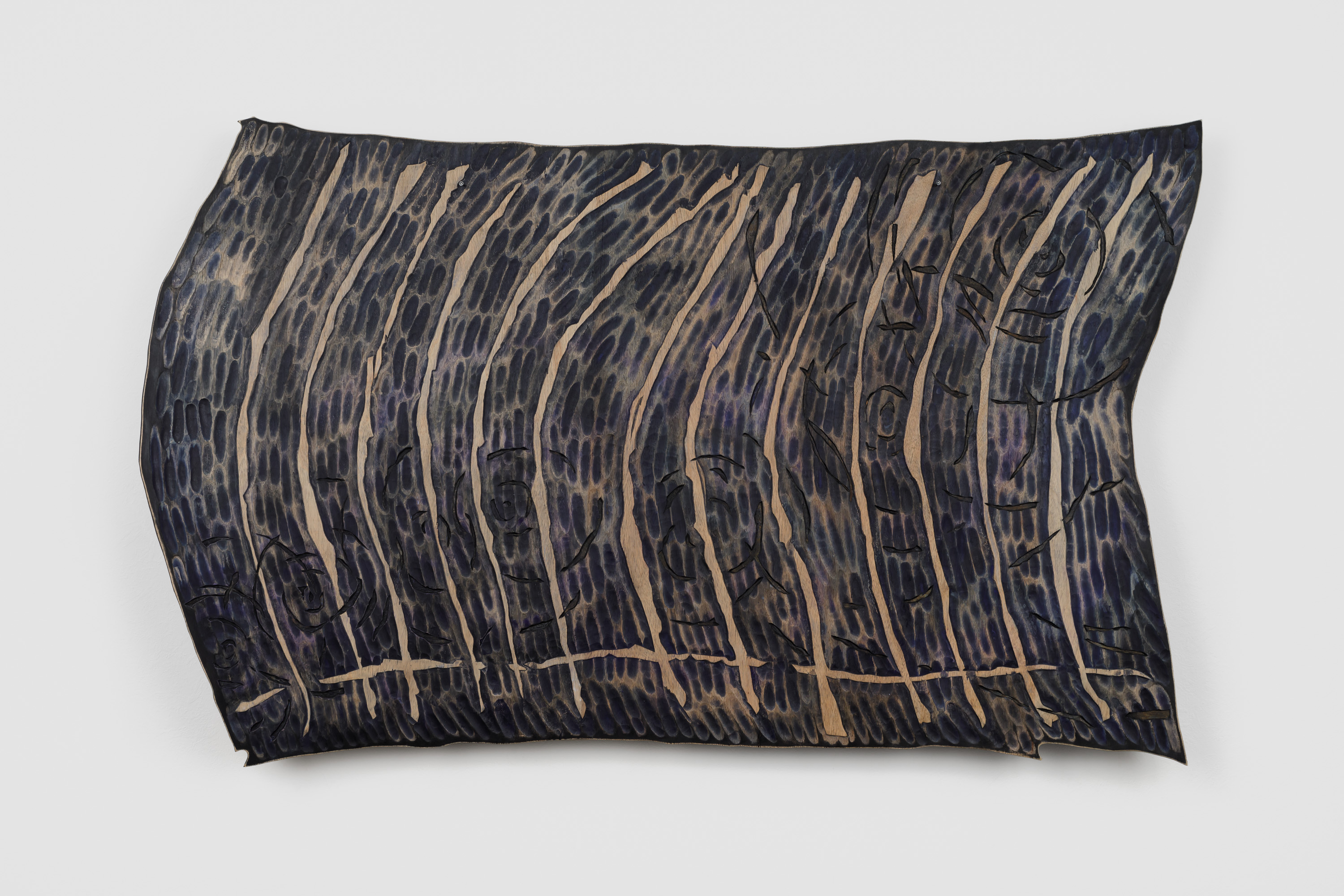 Anna van der Ploeg
Words are a strange docile wheat are they not, they bend to the ground
2022
Carved plywood, acrylic paint
121 x 195 cm