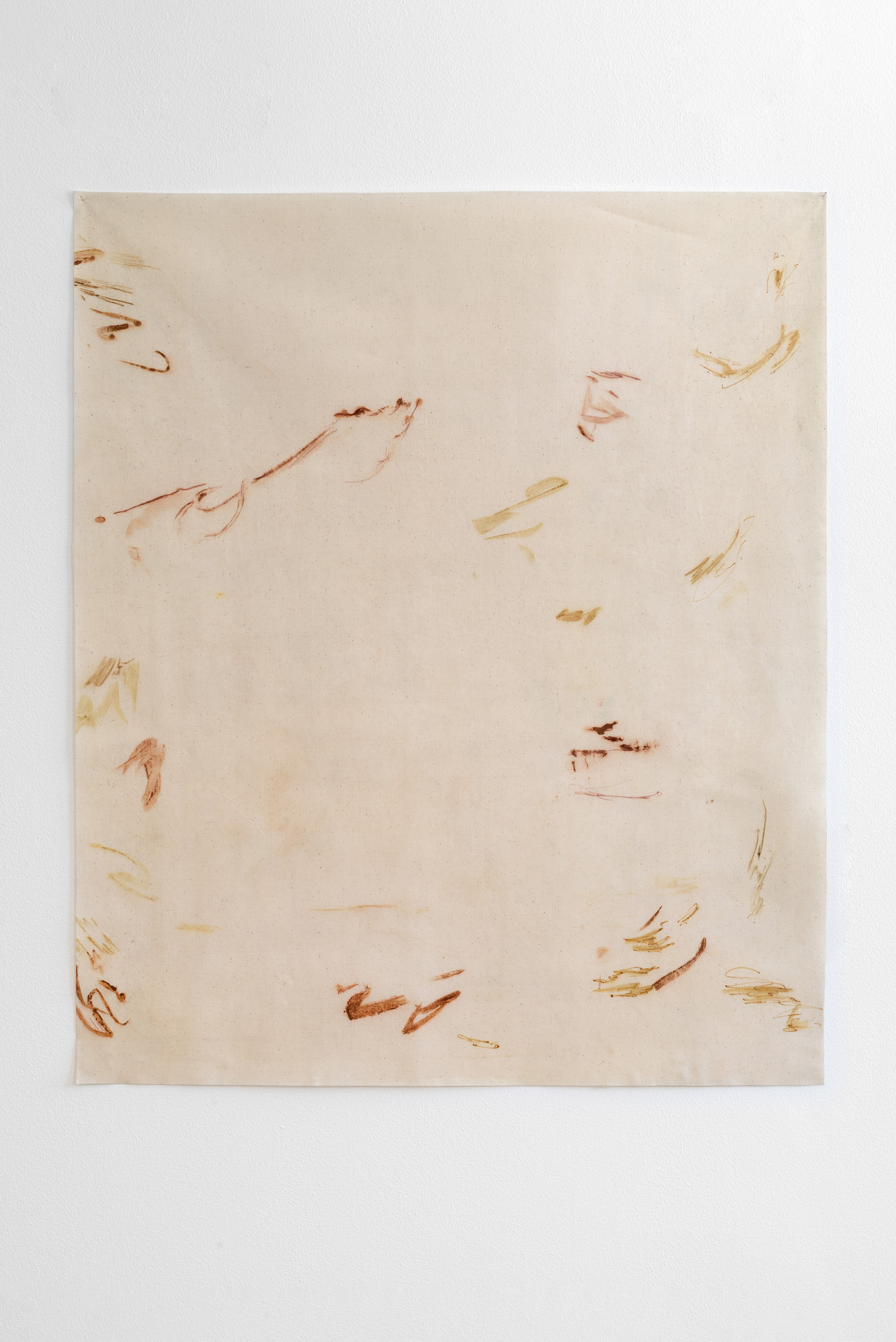 Amber Moir
Silt IV, 2023
Pitch-rolled monotype and colour pencil on sized calico
119 x 99.5 cm