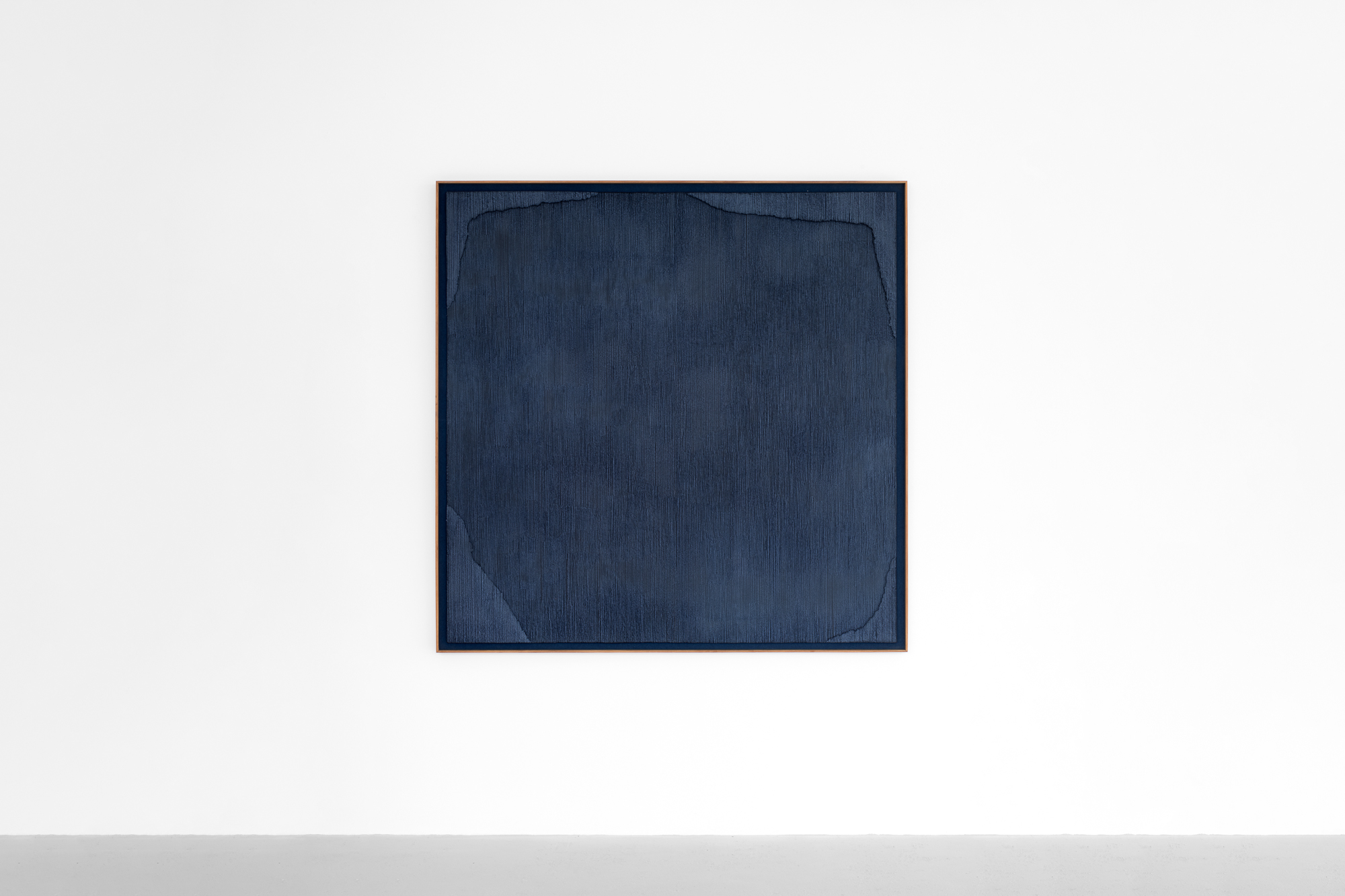 Bella Knemeyer
A stone from Nukain’s garden
Mulched paper with pigments on linen
161.5 x 161.5 x 5 cm