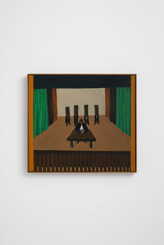 Richard Mudariki
Elections were held in Zimbabwe for new leadership and Zimbabwean Electoral Commission announced the election winner unexpectedly in the middle of the night
2023
Acrylic on canvas
52 x 57 cm (framed)
Reservoir projects