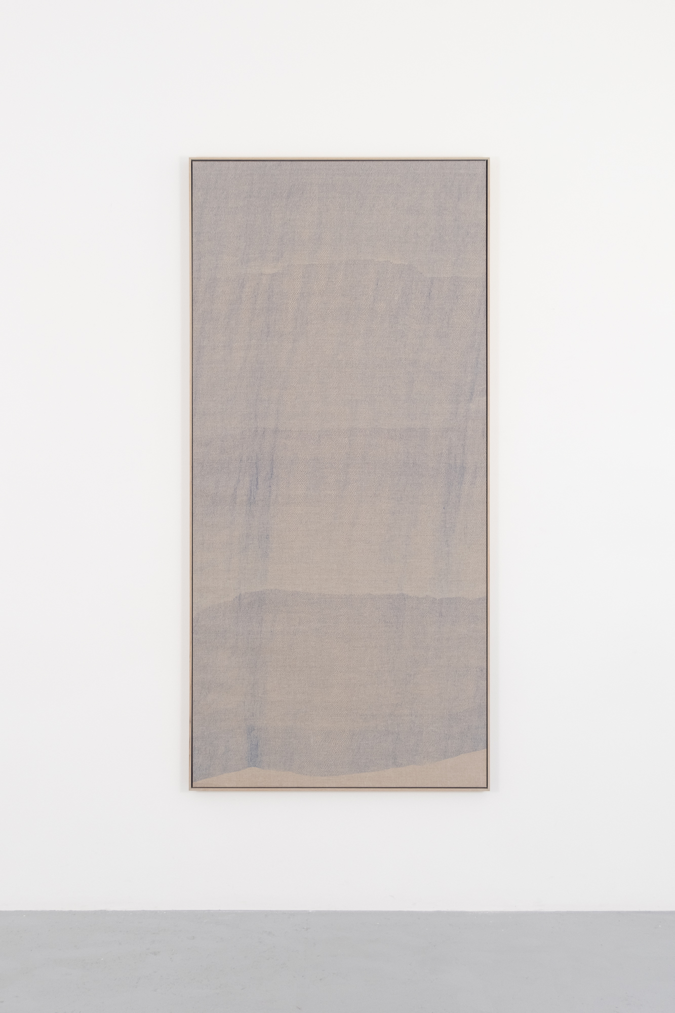 Cathy Abraham
Blue Scale
2023
Blue pen on clear primed Belgian linen
215.5 x 102.5 cm