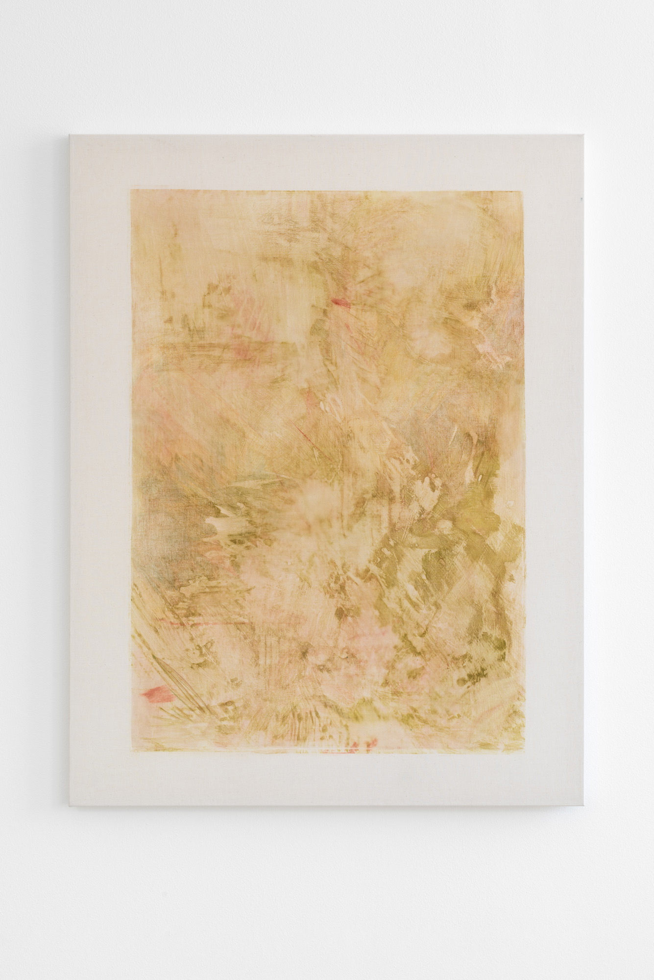 Amber Moir
Undertow I, 2022
Pitch-rolled monotype and colour pencil on calico
112 x 86 cm