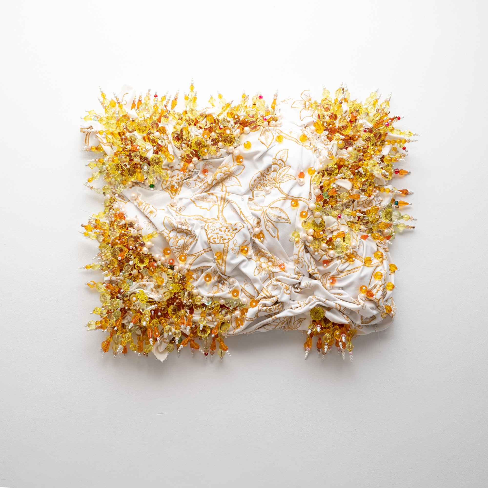 Sahlah-Davids_Consideration_2022_Upholstery-foam,-beads,-dressmaking-pins,-upholstery-fabr