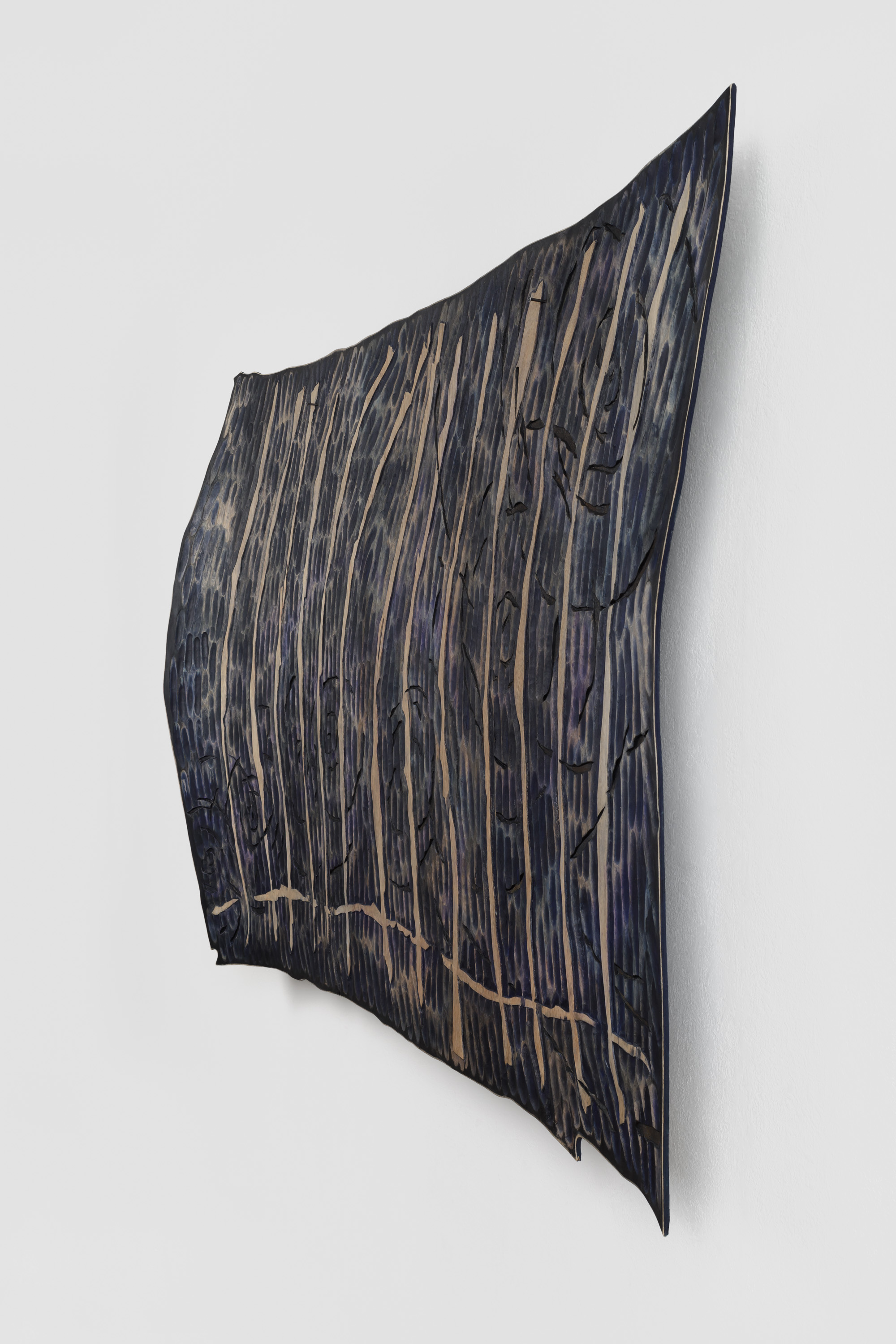 Anna van der Ploeg
Words are a strange docile wheat are they not, they bend to the ground
2022
Carved plywood, acrylic paint
121 x 195 cm